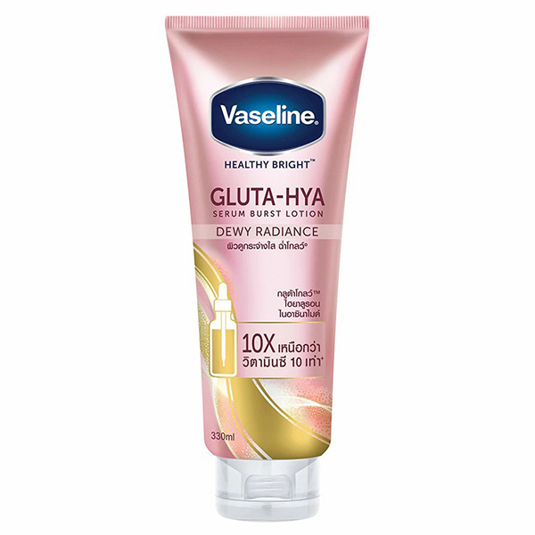 ครีมทาผิว ยี่ห้อไหนดี Vaseline Healthy Bright Gluta-Hya Serum Burst Lotion Dewy Radiance