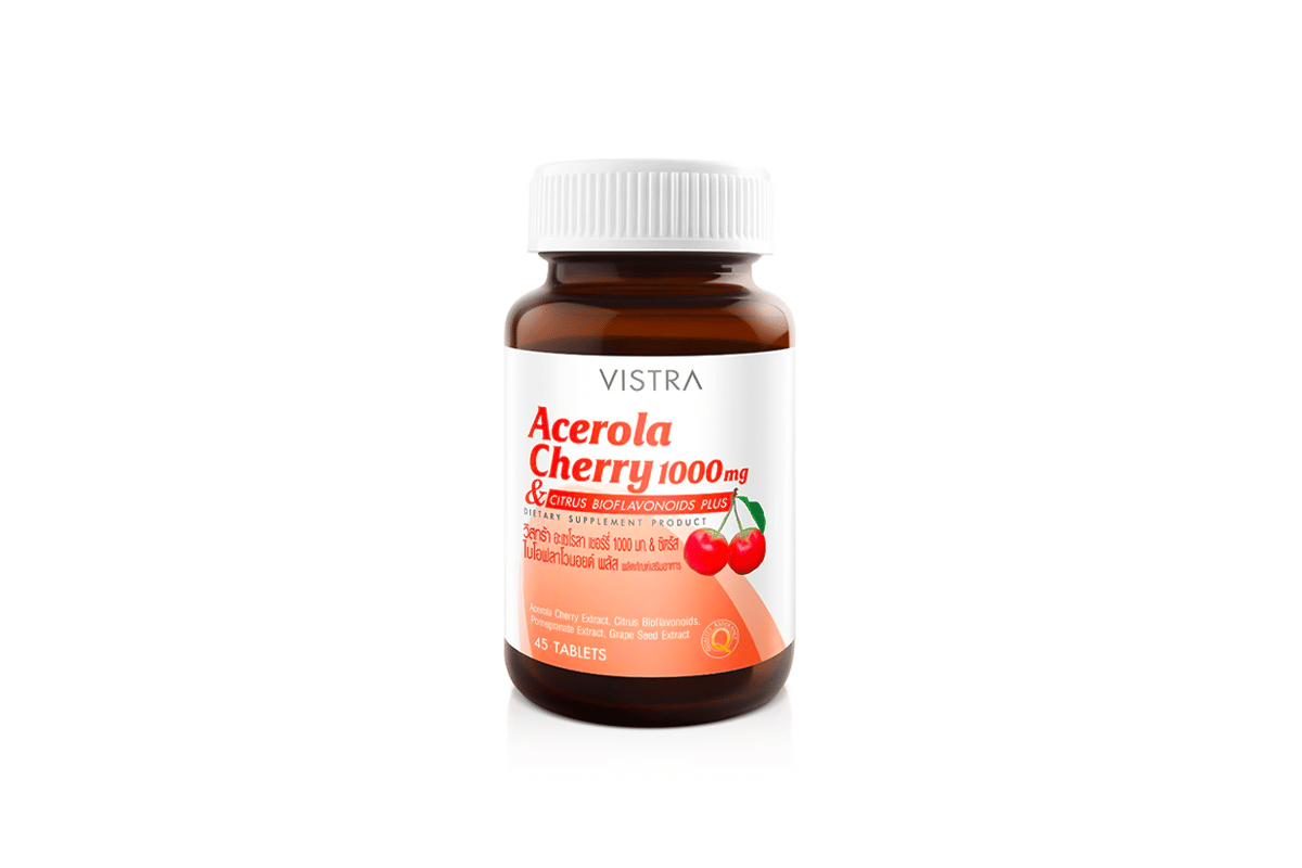 วิตามินซียี่ห้อไหนดี VISTRA Acerola Cherry 1000 mg